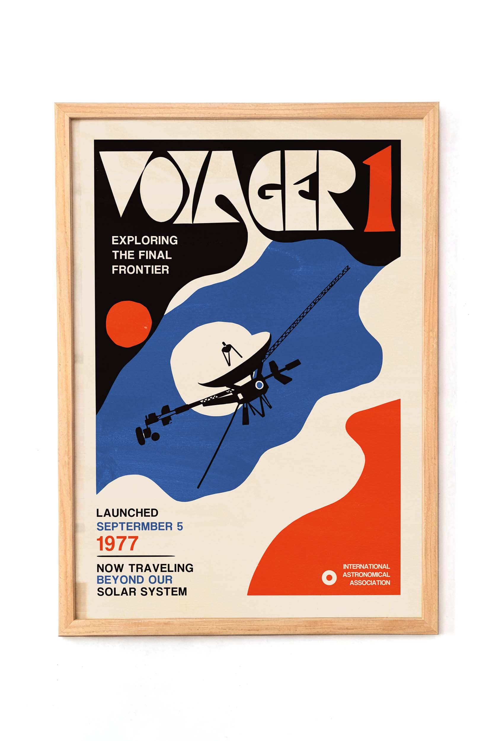 Voyager Space Exploration wall art poster by CozySpiritStudio